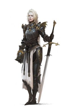 Knight Core Aesthetic Outfits, Women In Armor Art, Dragon Knight Art Character Design, Knight Outfit Female, Armor Design Fantasy, Dragon Armor Female, Female Armor Design, D&d Cleric, Female Knight Art Character Design