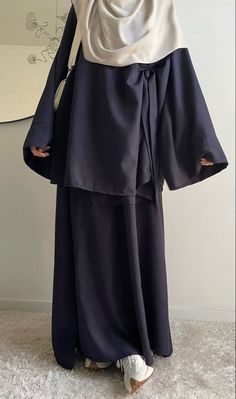 Abaya With Khimar, Modest Muslim Fashion, Islamic Modest Fashion, Casual Abaya, Rok Outfit, Estilo Hijab, Modern Hijab Fashion, Mode Turban, Muslim Outfits Casual