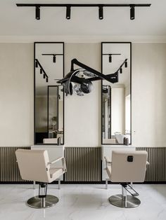 the salon is clean and ready to be used for hairdresser's work