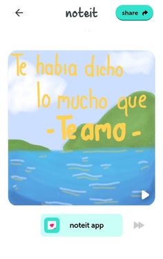 an image of a text message with the words te habia dicho lo mucho que temo