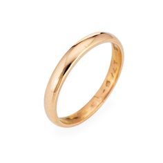 Elegant vintage wedding band (circa 1950s), crafted in 18 karat yellow gold.   The simple and elegant ring is stamped with Swedish hallmarks. The inner band is engraved "Arne 17/6-55". The 2.5mm band (0.09 inches) is great worn alone, stacked with your other fine rings from any era or as a wedding band.   The ring is in good condition. We have not cleaned it in order to preserve the patina and collector value.   Particulars:  Weight: 2.9 grams  Stones:  N/A  Size & Measurements: The ring is a size 7 (sizable). The band measures 2.5mm wide (0.09 inches), rising 1.5mm from the finger.  Metal & Hallmark: 18 karat yellow gold. The ring is hallmarked "18k" along with the Assay Office Mark for Sweden. Elegant Vintage Wedding, Swedish Wedding, Vintage Wedding Band, 18k Yellow Gold Ring, Elegant Ring, Yellow Gold Ring, Fine Rings, Ring Size 7, Estate Jewelry