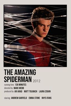 the amazing spiderman 2012 movie poster with an advertise for it's release