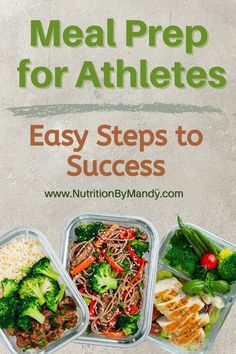 Meal Prep for Athletes Meal Prep For Athletes, Hockey Food, Wrestling Diet, Meal Prep Tips, Muscle Building Foods, Easy Meal Plans, Steps To Success