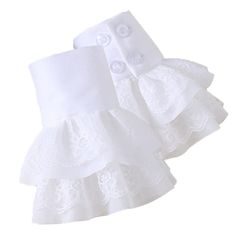 PRICES MAY VARY. Material :60% cotton + 20% Spandex + 20% Polyester.;Lace+chiffon ; Quantity:1pair lace cuffs ; Garment care: hand washable. Wristline: 19cm/7.5inch;Please kindly check your size before place the order . Perfect for matching Colonial costume, Medieval, Renaissance,Steampunk Gothic Costume Dress,Lolita Dress. Package included : 1pair , we provide after- sell service ,feel free to contact us if anything wrong with the item you got . False Sleeves, Colonial Costume, White Rabbit Costumes, Beauty And The Beast Costume, Gothic Costume, Rabbit Costume, Pet Sweaters, Lace Cuffs, Crochet For Boys