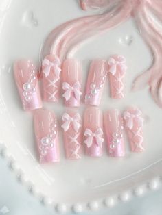 Pink  Collar   Plants 3D Nails Embellished   Nail,Hand & Foot Care Cute Inspo Nails, Cute Nails With Charms, Y2k Nail Ideas, Pink Rose Nails, Rose Nail Designs, Nails With Roses, Nails Cute Pink, Nail Designs With Glitter, Pink Nails Inspiration