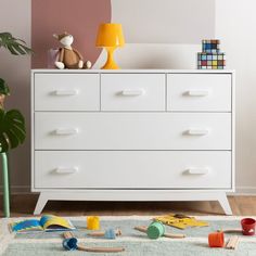 Soho 5 - Drawer Nursery Dresser - dresser - white Dresser Legs, Baby Registry Essentials, Nursery Dresser, Travel Crib, 5 Drawer Dresser, Laundry Decor, Toddler Beds, Changing Station, Playroom Furniture