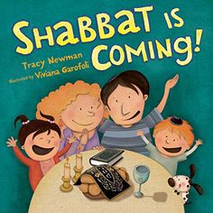 a book cover for shabat is coming