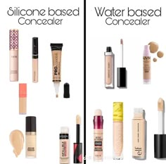 Water Vs Silicone Makeup, Silicon Based Makeup, Silicon Vs Water Based Makeup, Silicon Based Foundation, Silicone Based Makeup Products, Water And Silicone Based Makeup, Water Base Makeup, Conselour Makeup, Silicone Primer Drugstore