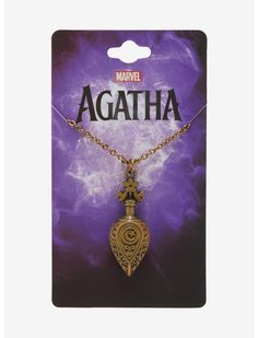 Marvel Agatha All Along Jennifer Potion Replica Necklace | Hot Topic Agatha Harkness Necklace, Duo Ideas, Incredibles Costume, Jurassic Park Logo, Plus Size Disney, Agatha Harkness, Star Wars Princess Leia, Wanda Vision, Star Wars Princess