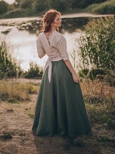 Maxi Linen Skirt With Tie Belt Heavy Weight Linen Skirt - Etsy Maxi Linen Skirt, Maxi Skirt Fall, Linen Wrap Skirt, Long Linen Skirt, Linen Maxi Skirt, Skirt Flowy, Old Fashion Dresses, Maxi Rok, Long Maxi Skirts