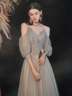 Tulle Formal Dress, Prom Dress A Line, Long Gown For Wedding, Lace Long Prom Dress, Tulle Long Prom Dress, Wedding Dress Champagne, Lace Summer Dresses, A Line Evening Dress, 파티 드레스