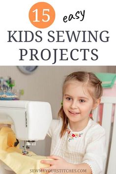 Sewing For Kids Beginning, Easy Sewing Machine Projects For Beginners, Easy Sewing Machine Projects For Kids, Kids Beginner Sewing Projects, East Sewing Machine Projects, Easy Sewing Projects For Beginners Kids, Beginning Sewing Projects Easy, Sewing For Kids Projects