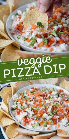 this veggie pizza dip is the perfect appetizer for any party