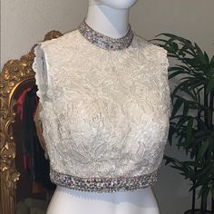 Reposhing This Item I Purchased From @Hollywoodvibes. Purchased For An Event That Didn't Happen! Never Had The Chance To Wear It! Questions? Leave A Comment! Open To Offers! Lace Crop Tops, Crop Tops, Womens Tops, Lace, Women Shopping, How To Wear, Color