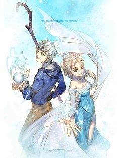 the frozen princess and prince are standing next to each other