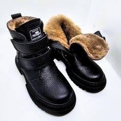 Keep your child's feet cozy and protected this winter with our Handmade Fur Lined Leather Kids Boots. Crafted from high-quality, genuine leather and lined with soft, plush fur, these boots are designed to offer both warmth and durability. Whether for snowy adventures or chilly walks to school, these boots will keep your little one's feet warm, dry, and comfortable all day long. Features: Premium Materials: Our boots are made from 100% natural leather, offering excellent durability, while the interior is lined with soft fur to keep feet warm in even the coldest temperatures. Comfort First: Ergonomically designed for growing feet, these boots provide ample support without sacrificing comfort. The lightweight construction ensures your child can move freely, whether they're running, playing, o Walk To School, Boys Boots, Leather Conditioner, Kids Boots, Natural Leather, Soft Plush, Perfect Pair, Unique Style, Winter Outfits