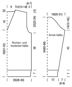 the pattern for an apron with measurements