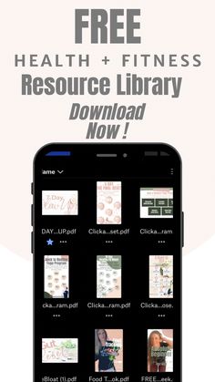 Free health and fitness library preview - Dropbox screenshot Fitness Business, Food T, Resource Library