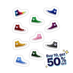 Decorate laptops, Hydro Flasks, cars and more with removable kiss-cut, vinyl decal stickers. Glossy, matte, and transparent options in various sizes. Super durable and water-resistant. Converse Set Sneakers Sticker Chuck Converse, Chucks Converse, Vinyl Decal Stickers, Vinyl Decal, Converse, Vinyl, Cars, Sneakers, For Sale