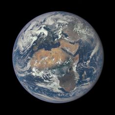 the earth as seen from space showing africa and other parts of the world in view