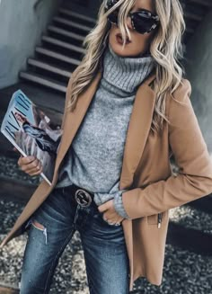 Winter Coat Trends, Fall Fashion Coats, Coat Trends, Gucci Fashion, Street Style Trends, Street Style Winter, Looks Style