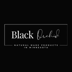 the logo for black ouki natural made products in minnesota, with white lettering on a black background