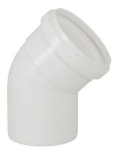 a white plastic pipe fitting on a white background