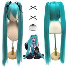 PRICES MAY VARY. 【Excellent Material】：Long wig cosplay is 100% heat-resistant synthetic fiber wigs, so you can be permed, dyed, cut or DIY your own style that you can get a charming appearance.You can use hair dryers, hair clips, hair wax, electric irons, etc. to adjust the shape of the wig. But the heating temperature should not exceed 180°C. 【Adjustable Cap Size for All Head Circumference】: Straight wig for men is high quality inside net cap with two adjustable straps which can be intertwined Hair Rods, Ponytail Wig, Green Wig, Blue Wig, Hair Dryers, Hair Wax, Wigs For Women, Long Wigs, Straight Wig