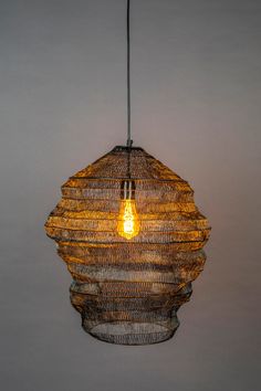 a light that is hanging from the ceiling