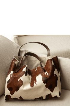 Cow Print Bag, Leather Bags Handmade, By Your Side, Cow Print, Print Tote, Cute Bag, Printed Leather, Beautiful Bags, Printed Tote Bags