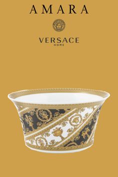 VERSACE HOME I Love Baroque Salad Bowl Baroque Design, Baroque Pattern, Salad Bowl, Fine Porcelain, White Interior, Salad Bowls