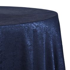 a blue velvet tablecloth on a white background