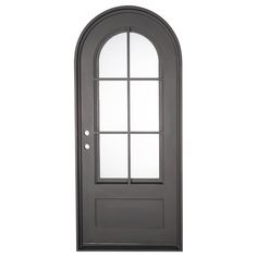 Air 8 - Single Full Arch | Special Order | PINKYS Rustic 12” Wide Doors Metal With Arched Opening, Iron Front Door Single With Screen, Arched Single Front Door, Modern Tudor, Arch Door, Simple Interest, Spanish Modern, Villa Maria, Door Sweep