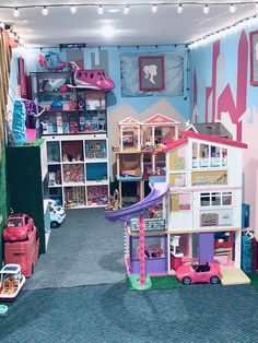 a room filled with lots of toys and furniture