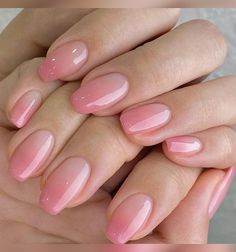 Summer Classy Nails, Pink Ombre Nails, Korean Nails, Classy Nails, Short Acrylic Nails, Pink Ombre