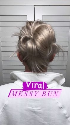 Viral Messy Bun, Diy Hair Toner, Fine Hair Updo, Gym Hair, V Hair, Long Hair Ponytail, The Bun, Hair Fixing