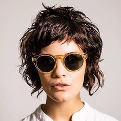 Pixie Haircut Textured Hair, Shaggy Bob Curly Hair, Short Edgy Shag Haircut, Queer Hair, Hair Inspiration Short