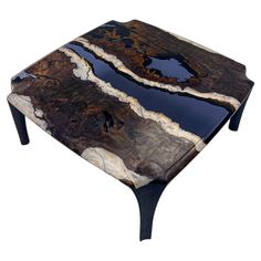 a table that has some kind of design on it