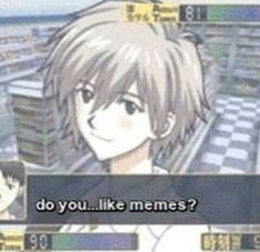 an anime character is talking to someone in front of the screen with text that reads do you