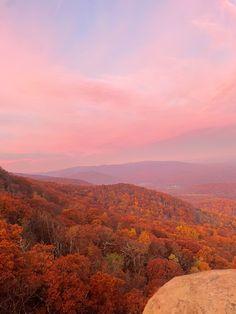 colorful fall photo of blueridge mountains Fall Sunrise Aesthetic, Fall In Mountains, Fall Sky Aesthetic, Fall Mountains Aesthetic, Fall Mountain Wallpaper, November Widget, Mountains In The Fall, Fall Sunrise, Fall Mountains