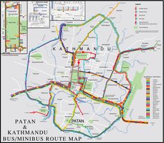 a map of the route to patan and kaathanandu route maps