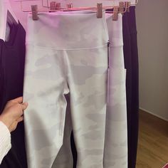 Bnwt Sold Out Style. White Camo, Alo Yoga Pants, Camo Colors, Alo Yoga, Yoga Pants, Pant Jumpsuit, Camo, High Waist, Color White