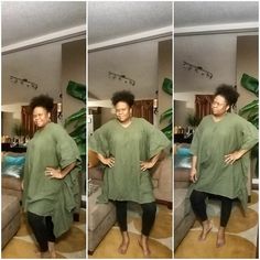 Olive Ruffle Tunic With Slight Opening On Side Cute With Jeans Or Leggings. Linen Gauze Material Model Wearing Small. Xl Will Fit Up To Size Plus 18-22 Linen Gauze, Ruffled Tunic, Tunic Tops, Womens Tops, Top Outfits, Leggings, Wardrobe, Green, Women Shopping