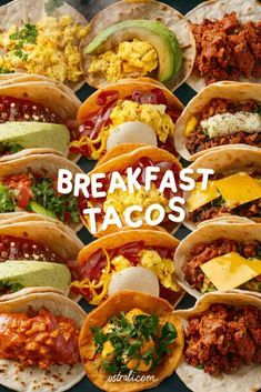 the breakfast tacos are ready to be eaten