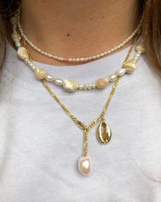 Marble Necklace, Summer Layers, Big Ring, Silver Pearl Necklace, The Marble, Coral And Gold, Big Rings, Large Ring