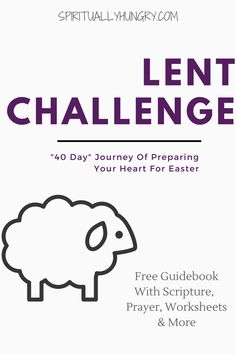 the lent challenge book with an image of a sheep