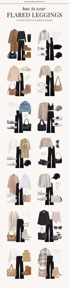 Shoes For Flared Pants, What To Wear With Flare Leggings, Style Flared Leggings, Flare Leggings Outfit, Leggings Outfit Ideas, Leggings Outfits, Summer Colours