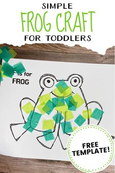 an easy frog craft for toddlers to make