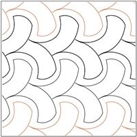 an image of a quilting pattern that looks like it has wavy lines on it