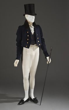 Probably England, 1825-1830 Costumes; outerwear Wool plain weave, full finish, with silk cut velvet on twill foundation Center back length: ... Mens Tailcoat, Regency Menswear, Tailcoat Suit, 19th Century Men, Tail Coat, 1820s Fashion, 1830s Fashion, 1800s Fashion